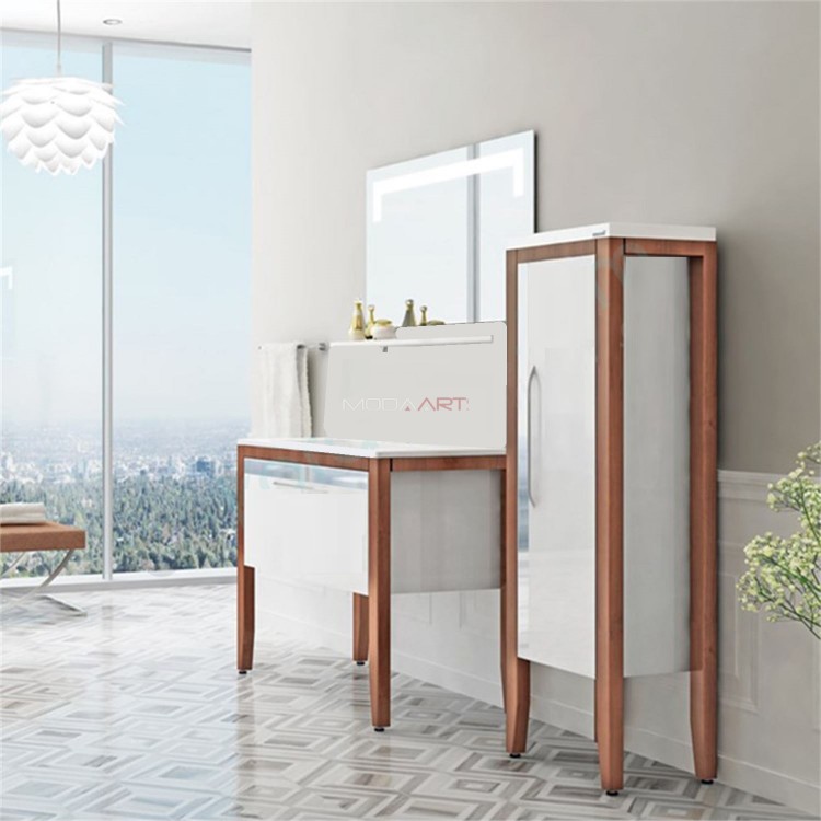 Creavit Banyo Dolabı Mask Beyaz 100cm Takım